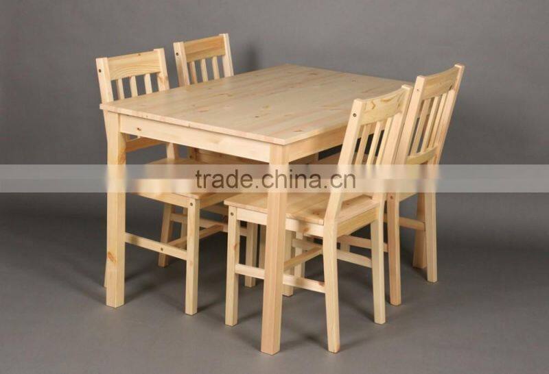 dining room table solid pine and chairs