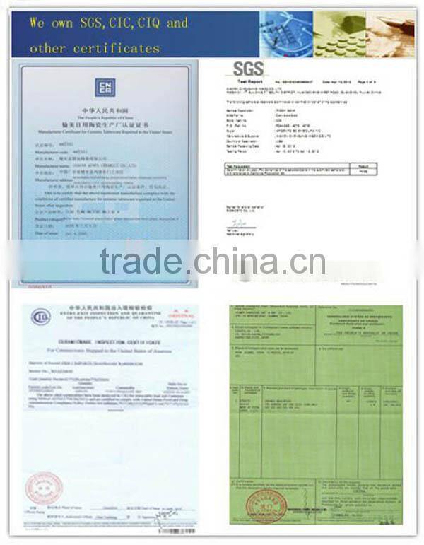 High Qulity Ceramic Yellow Wedding Decoration Tray