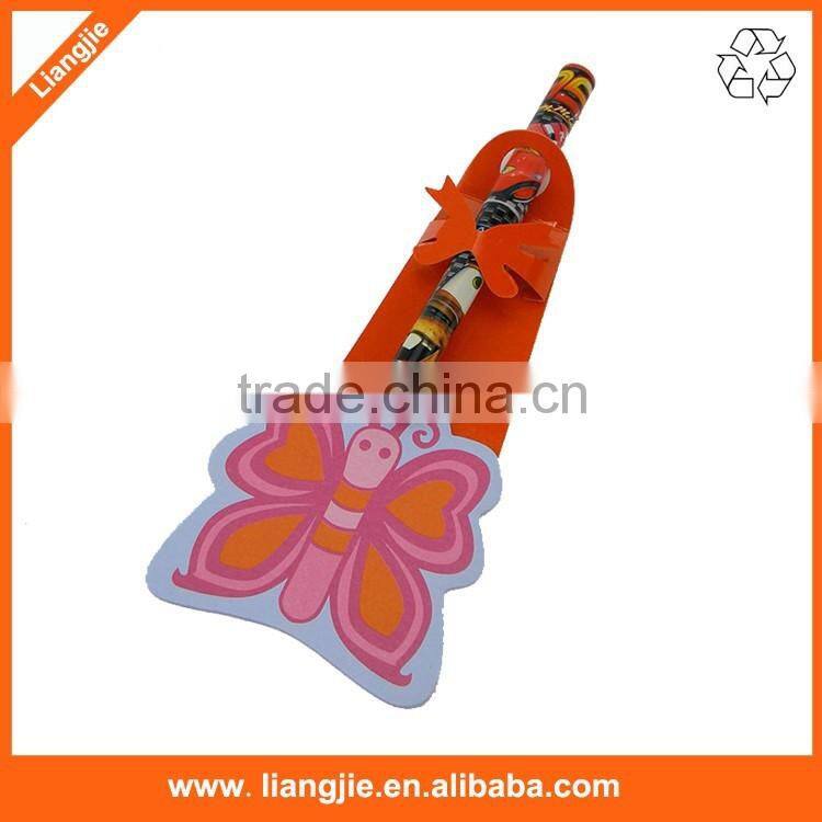Custom Butterfly shaped sticky notes with pen