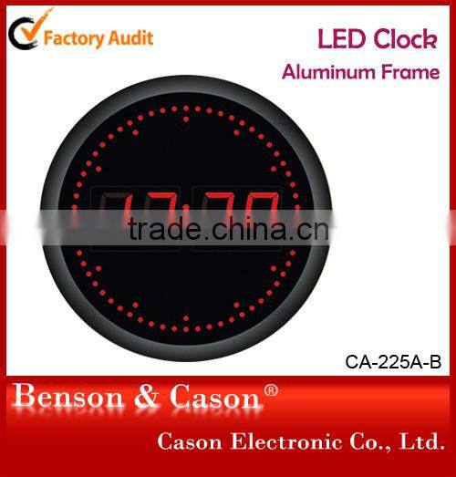 Cason metal wall clock radio controlled