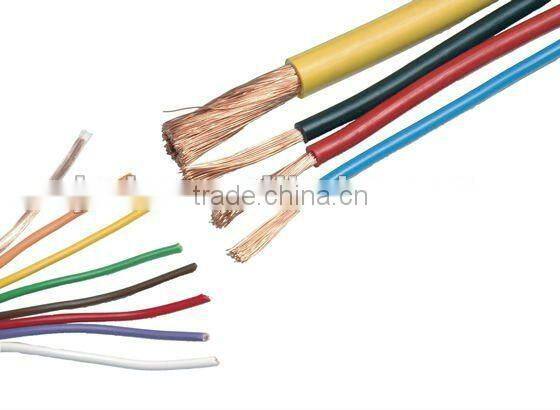 copper conductor pvc insulation electric wire