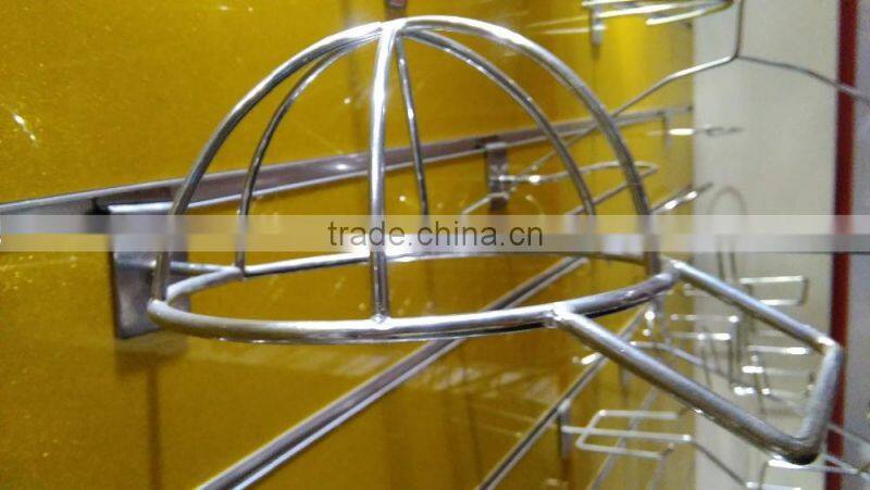 High quality metal for convenience display hat rack cap shelf F21