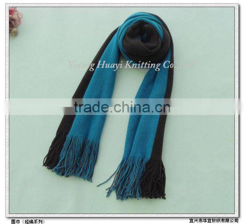 adult winter colors acrylic warp knitting scarf js344