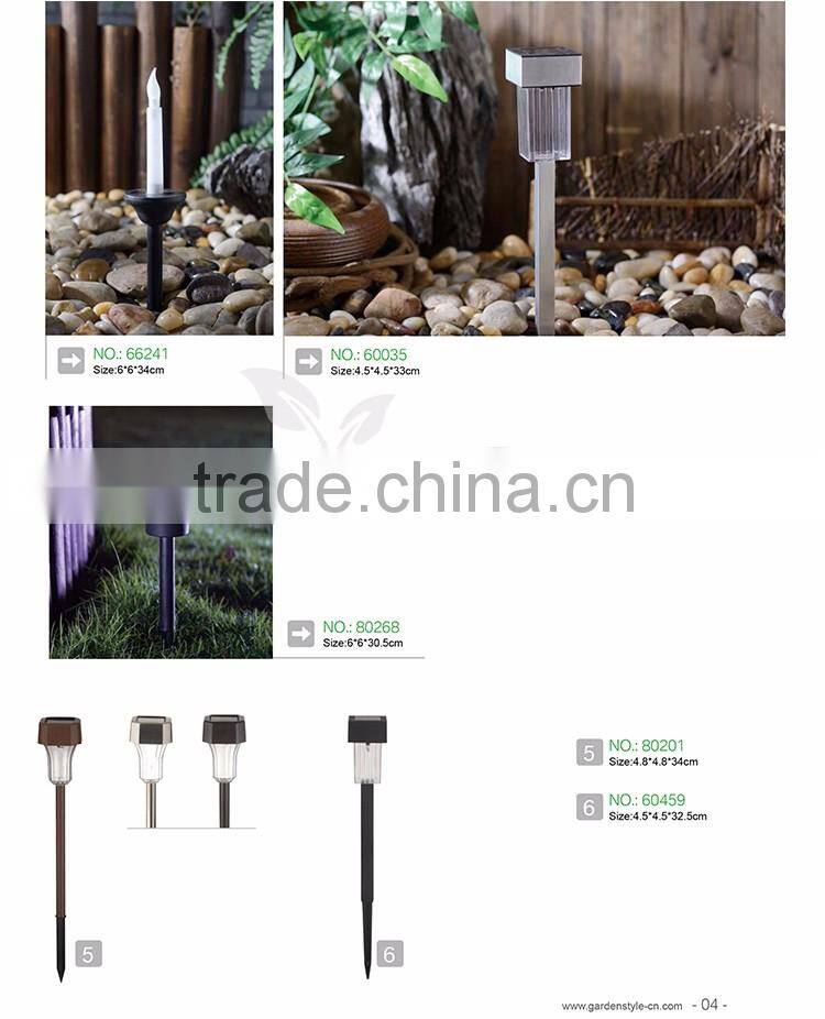 solar lawn light stainless steel material, on/off switch control white light, patio pathway led landscape light