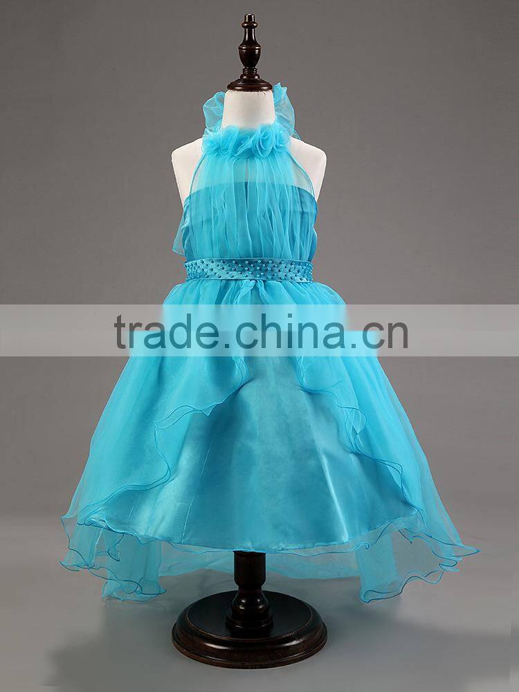 high quality girl's trailing wedding dress kids wedding dress summer flower girl dress skirt gauze white trailing skirt girls