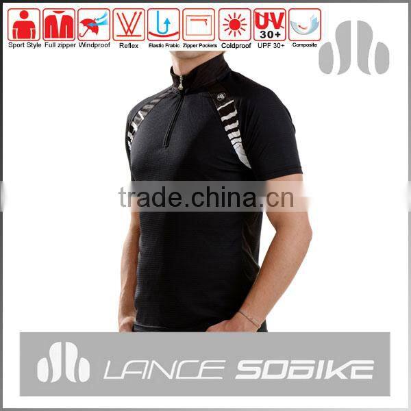 OEM Breathable Cycling Polo T-shirt ,High Elasticity Cycling jersey