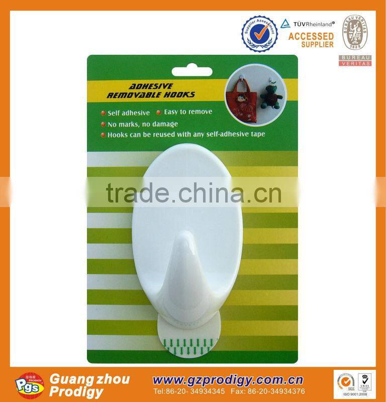 Removable hanging hooks, self adhesive jumbo hook