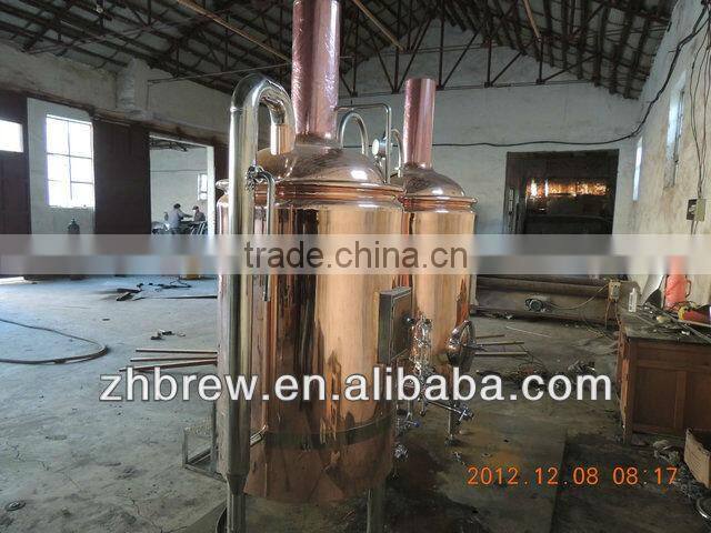 200l brew kettle red copper brew kettle CE