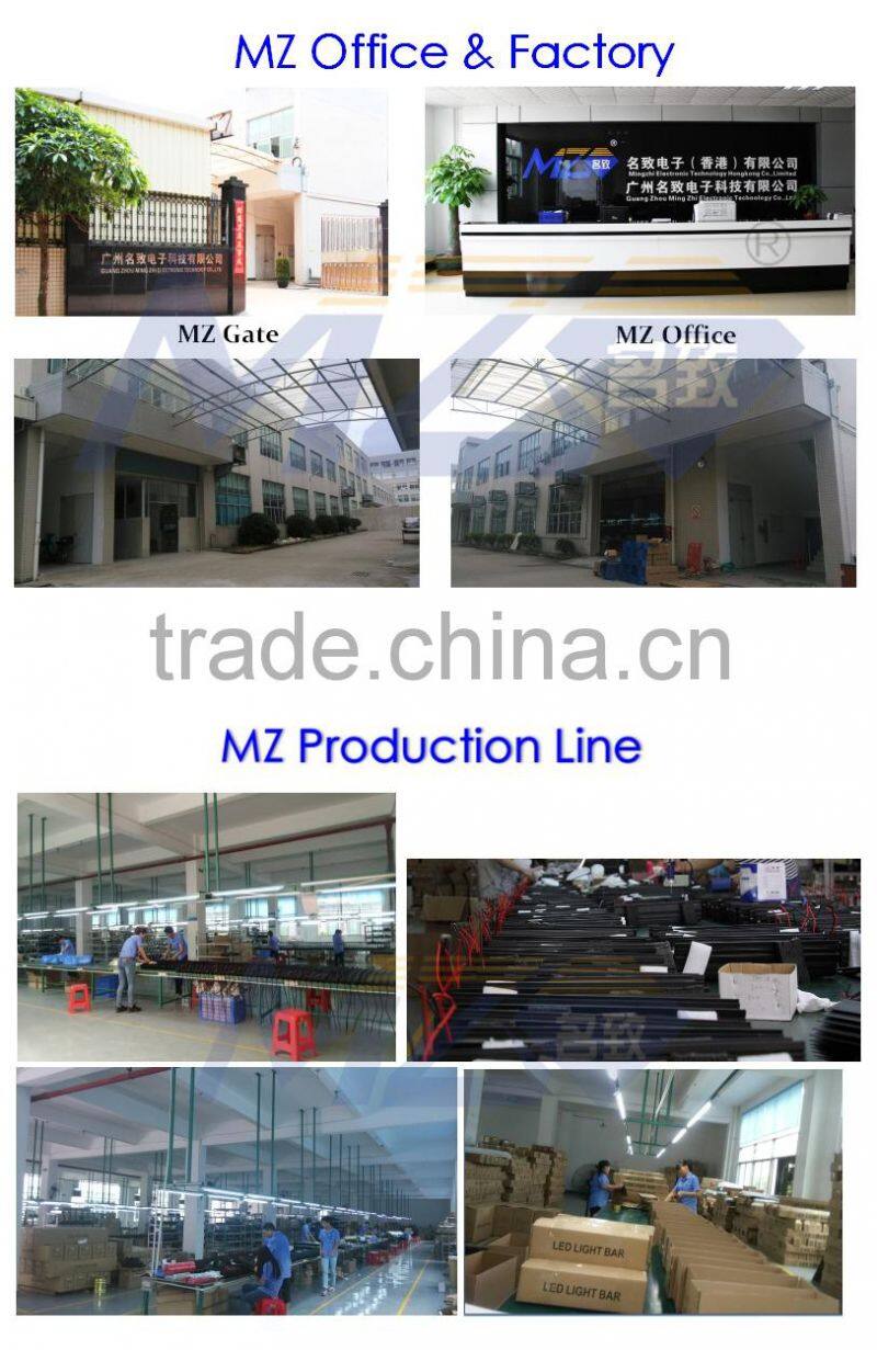 MZ 09A 180W 240W 288W 300WCurved LED off road bar light, 60*3W 32.3 inch Combo auto lighting, led automotive light led headlight