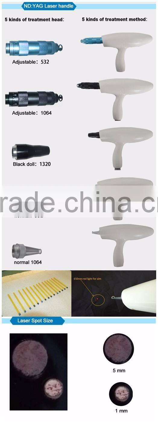 4 in 1 Q SWITCH ND YAG LASER tattoo removal machine combines SHR IPL RF remove hair (CE)