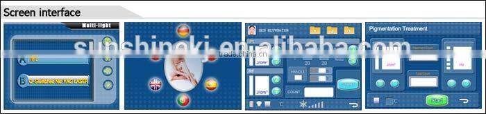 Hot selling CE TUV approved ml 2 in 1 elight+laser yb5