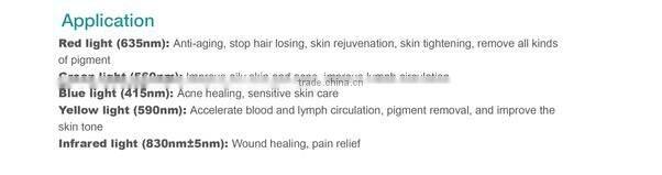 Apolo med LED PDT therapy for acne scar wrinkle PDT red light therapy portable