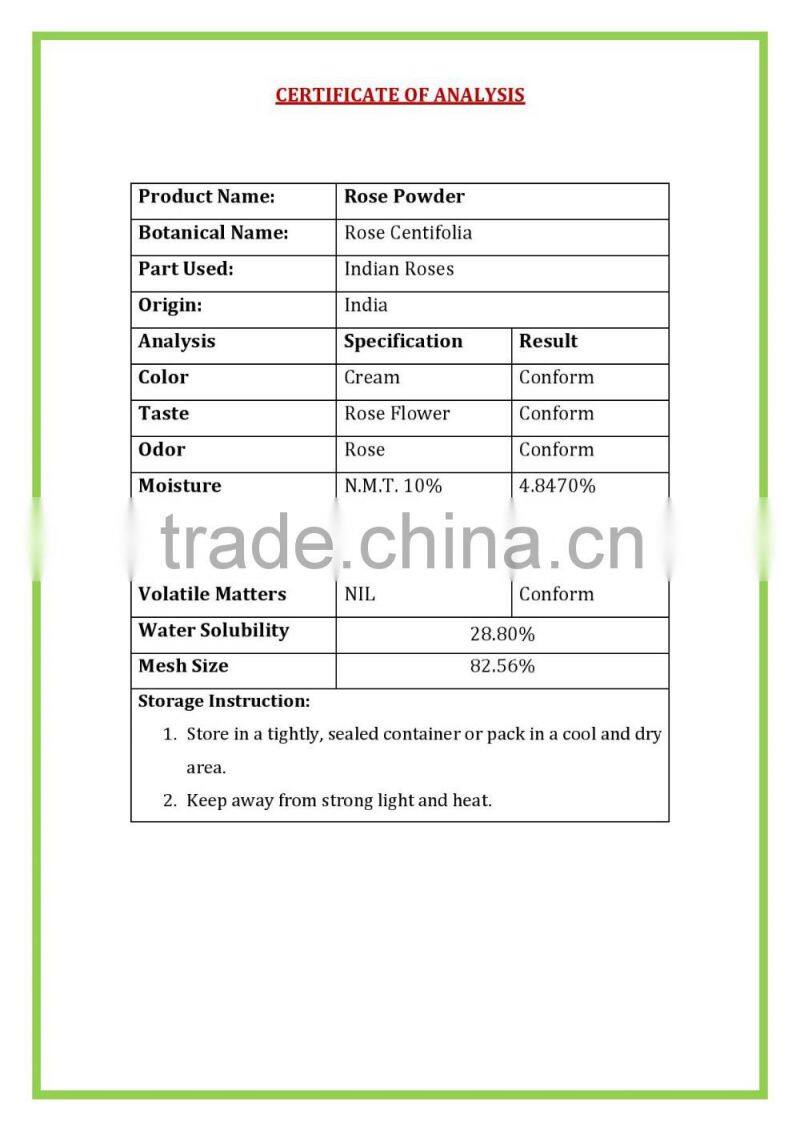 ROSE POWDER FOR AYURVEDIC REMEDY