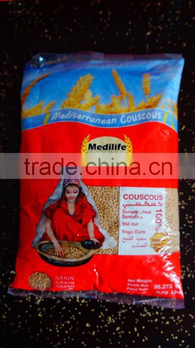 Ultra Premium quality Whole Wheat Couscous. Couscous with FDA Certification. Whole Wheat Couscous Bag 1Kg .Thin Grain Couscous