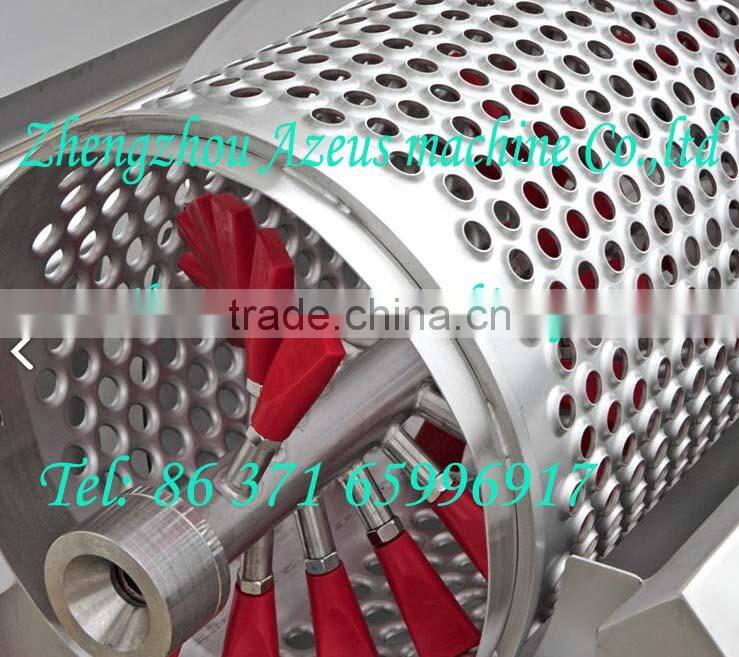 China automatic grape destemmer with pump for fresh grape