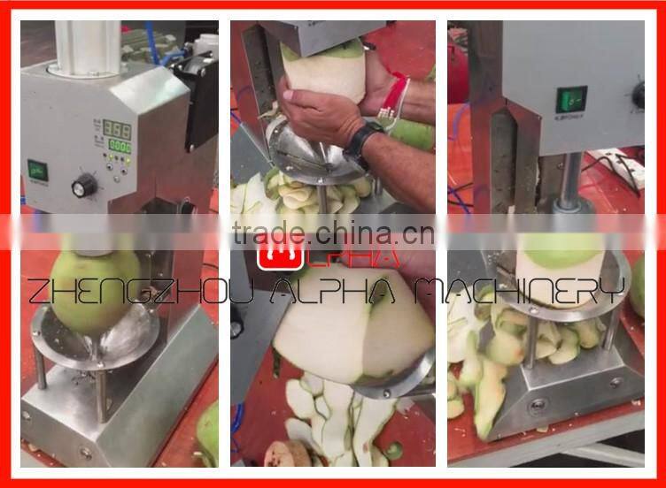 CE approved stainless steel electric green coconut peeling machine for sale/ young coconut peeler machine