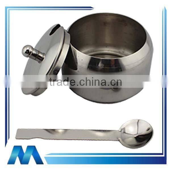 stainless steel cream and sugar set
