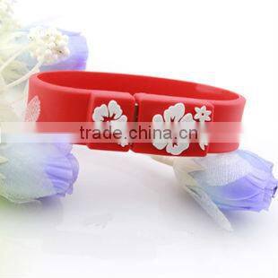custom silicone wristband usb driver,3d sound usb driver