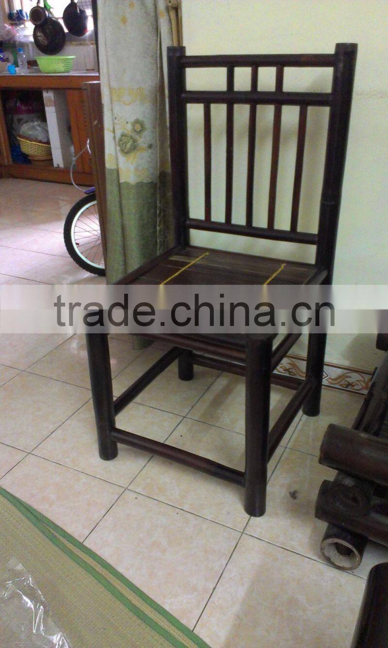 Traditional design bamboo stool made in Vietnam