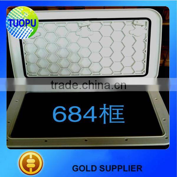 China boat stainless steel round deck plate ,6 inch Screw fixed Deck Plate marine yacht deck plate