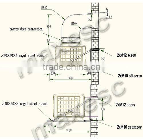 Cold Room Cheap Evaporative Cooling System Swamp Air Cooler
