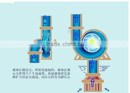Horizontal single stage pipeline centrifugal water pump