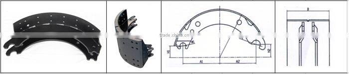 BPW180 Truck Brake Shoe for Iveco
