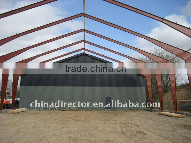 Low cost light steel frame prefabricated sheds structural steel hanger