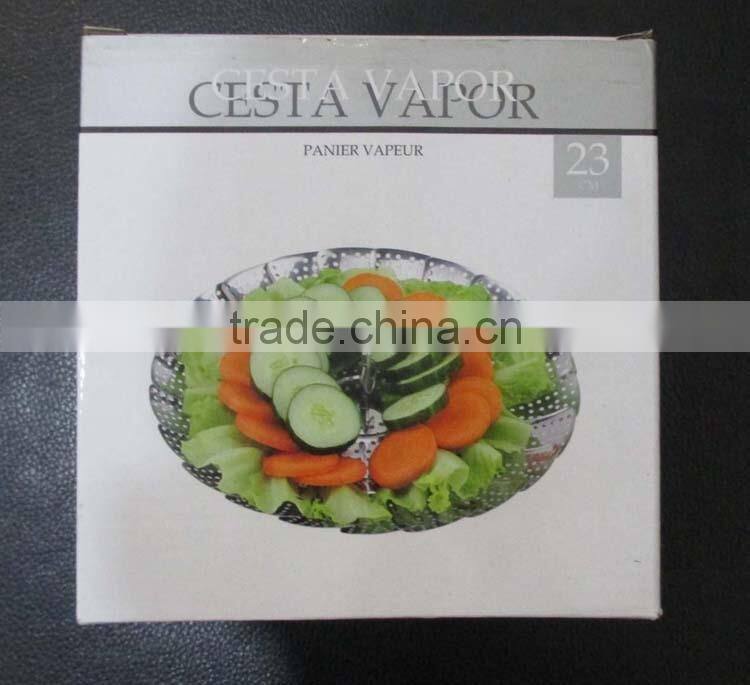 Vegetable Steamer Basket 100% Stainless Steel,Foldable