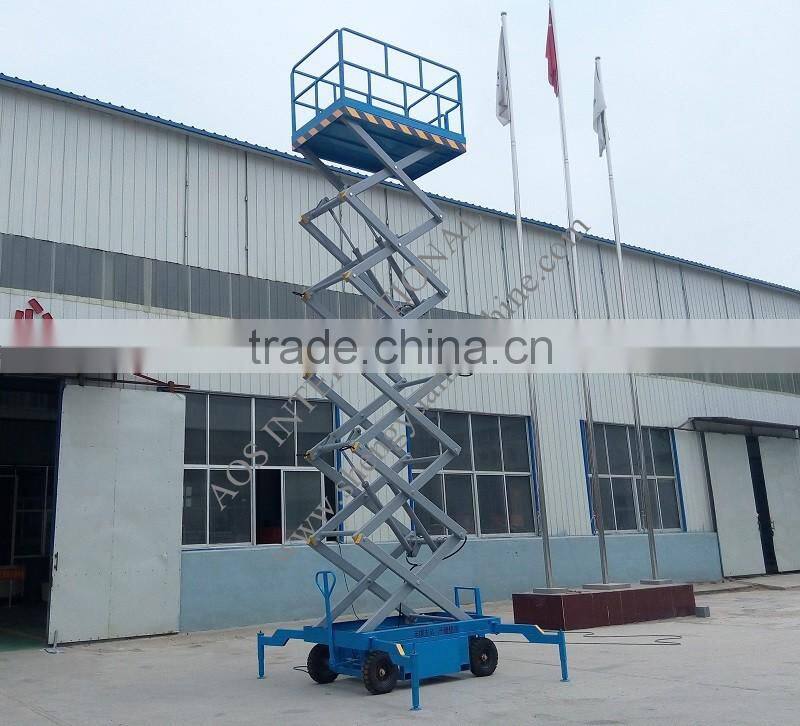 9m Platform Height Aerial Scissor Lifter Machine