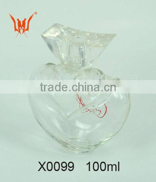 Chinese perfume bottles with silver collar and clear cap
