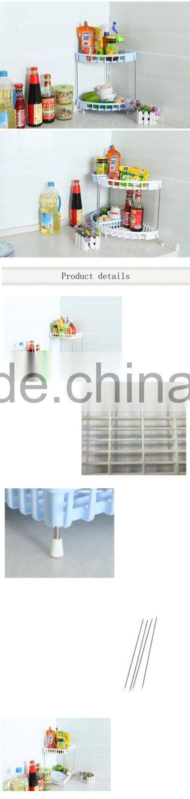 white triangle 2 Tier Two Layer Plastic Plate Cutlery Dish Draining Rack