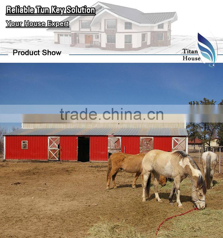 Light Steel Prefabric Horse Barns Design