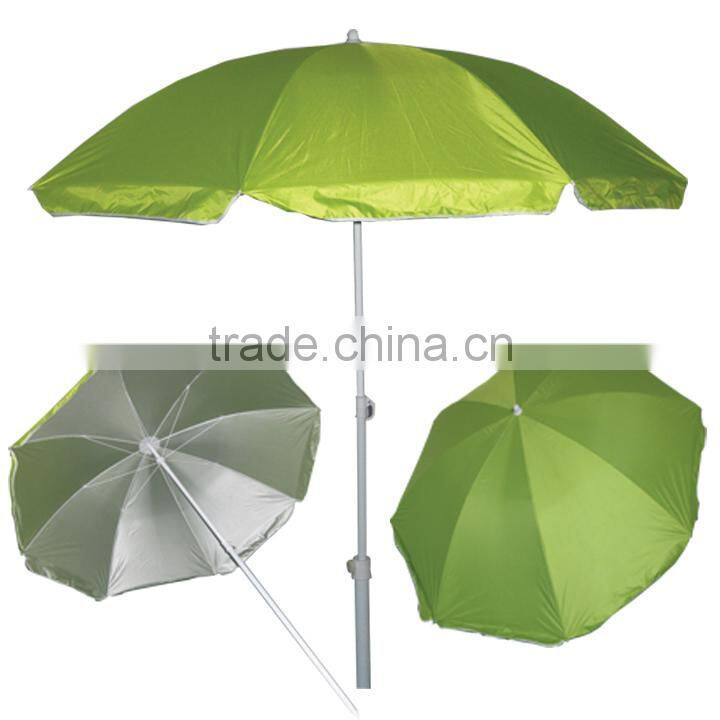 UMB00110 Nylon Standard Size Beach Umbrella With Silver Coating