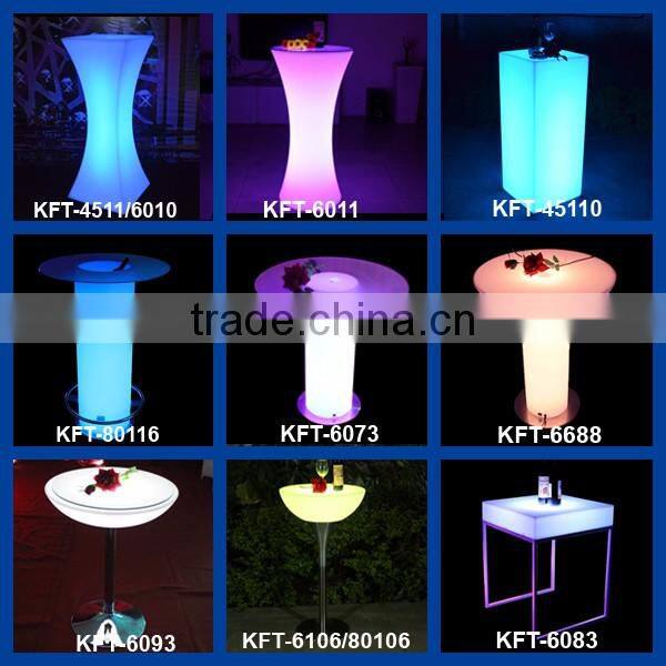 Color Changing High Event Tall LED Cocktail Table