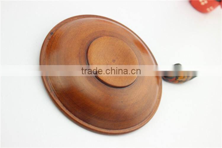 Natural environmental Round wood snack plate, Wooden Dry Fruit tray