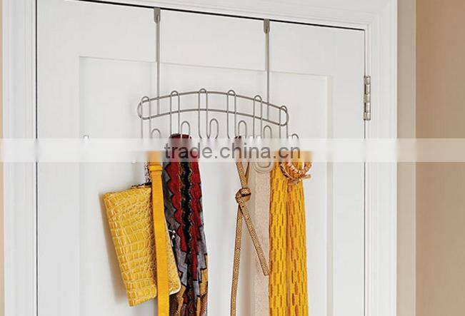 New Metal Wire Over Door Hook With 6 Hook For Clothes,Scarfs