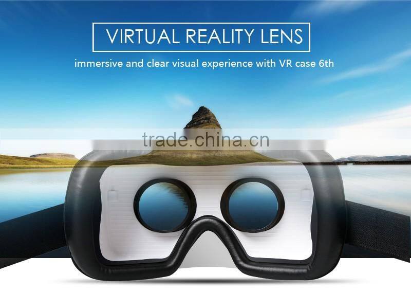 2016 Professional Design VR CASE 6th Generation VR Headset 3D Glasses For Smart Phone