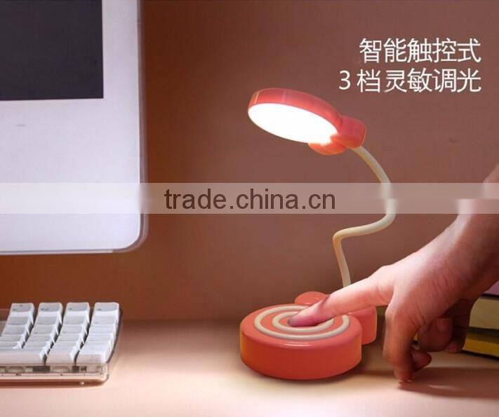 Cute Lollypop Shape Table Lamp With Touch Sensor, USD Charge LED Night Light For Study