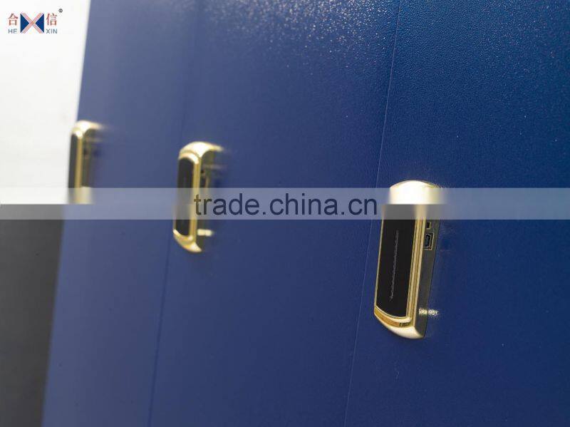 Modern kd 6 door steel clothes cabinet, wardrobe furniture