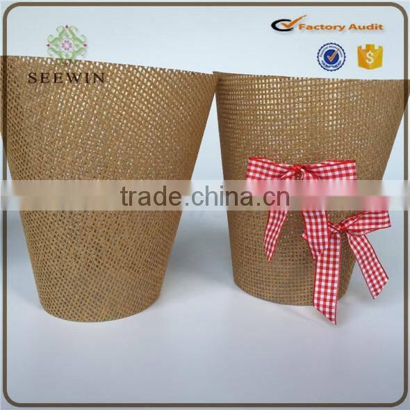 hot sell cheap flower pot , pot cover for flower packing/paper flower pot covers