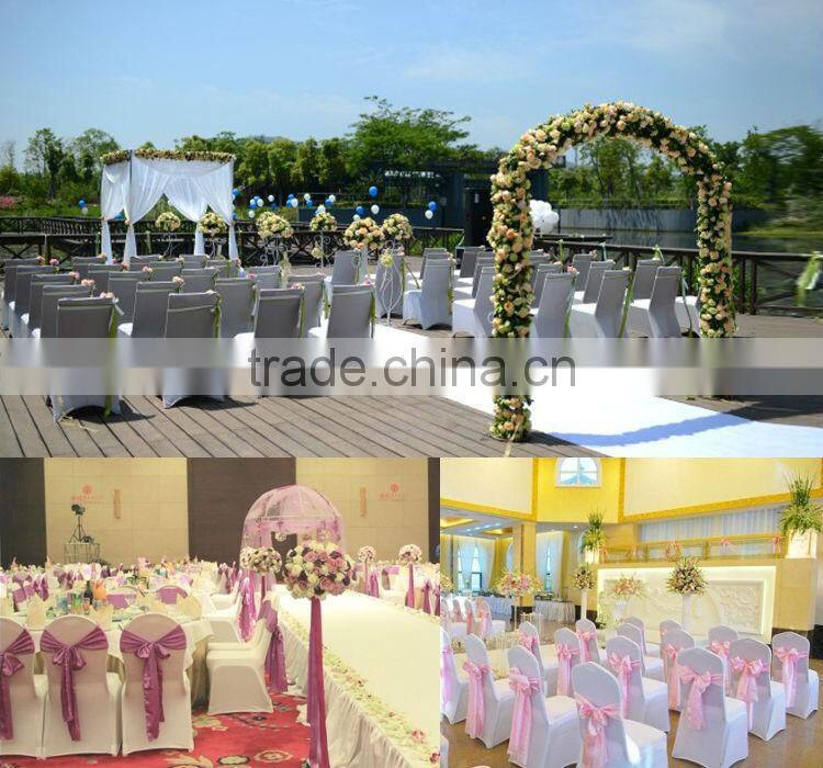 satin fancy chair cover for wedding for wedding