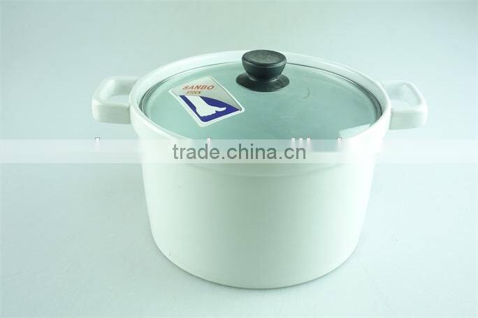 friendly round porcelain tureen, white ceramic soup tureen with lid,double ear tureens