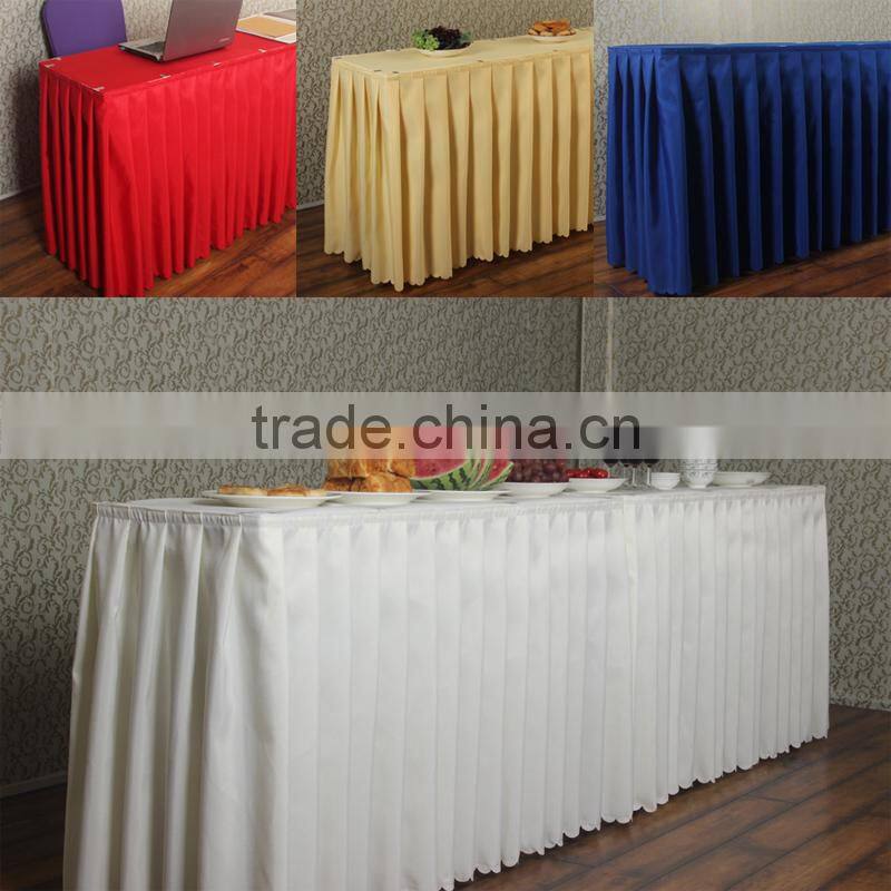 hotsale yellow conference table skirting