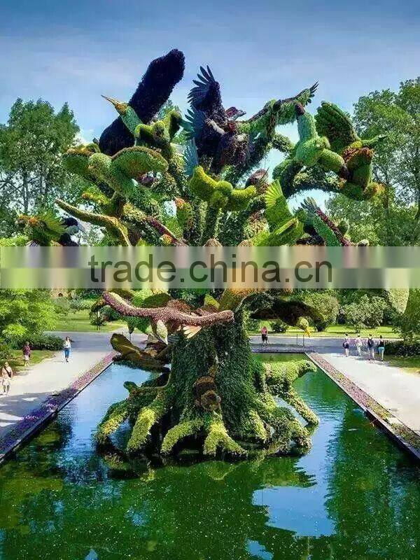 fake grass animal entertainment/park Life-like artificial grass topiary