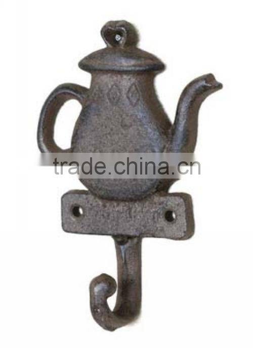 The England style antique cast wrought iron wall key hook