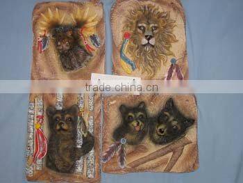 Home Decorative resin Wall Plaque With Hanger On Back