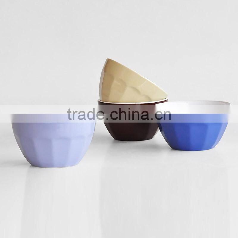 2017 wholesale promotional stoneware solid color cheap cereal bowl