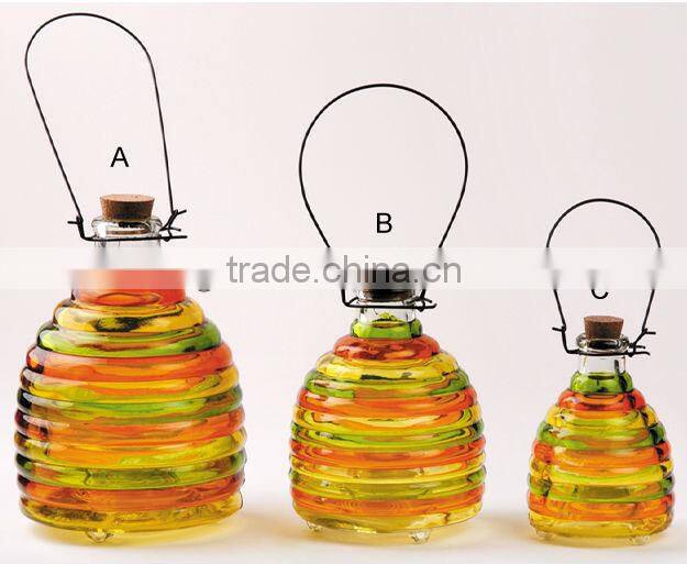 home and guarden glass bee catcher with different pattern