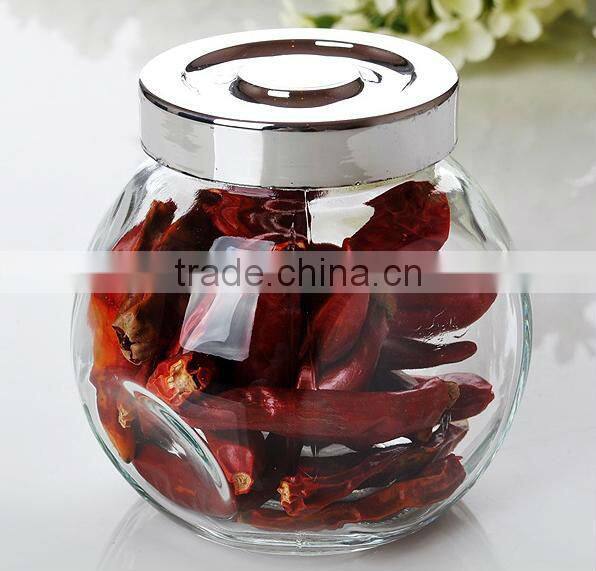 oval shape clear empty wholesale glass jars for canning